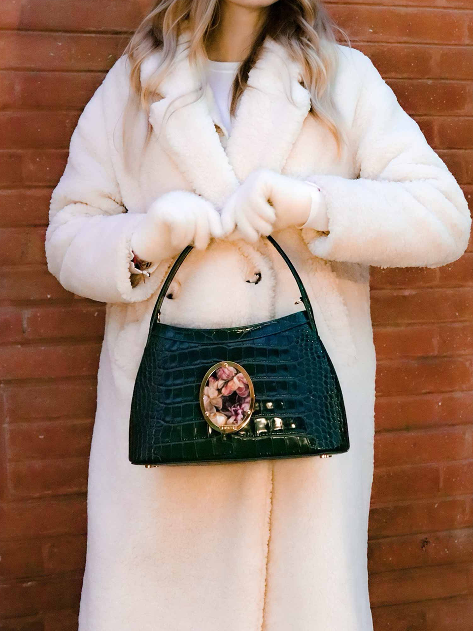 GLORIA BAG IN CAMEO สีเขียว