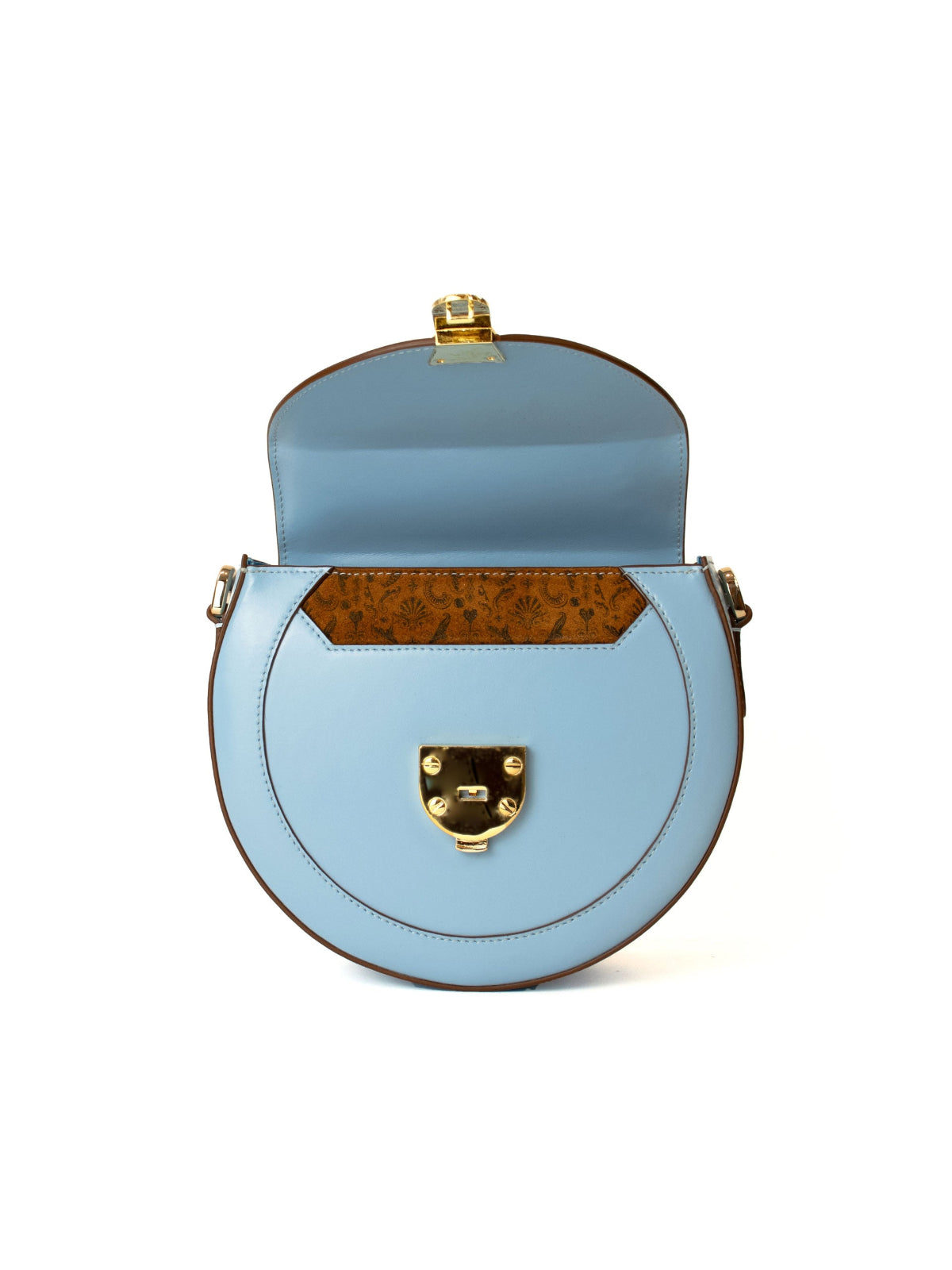 Athos Shoulder Bag – Luxury Baroque-inspired handbag, crafted with premium Italian materials, featuring a rounded design, half-moon magnetic clasp, and spacious interior.