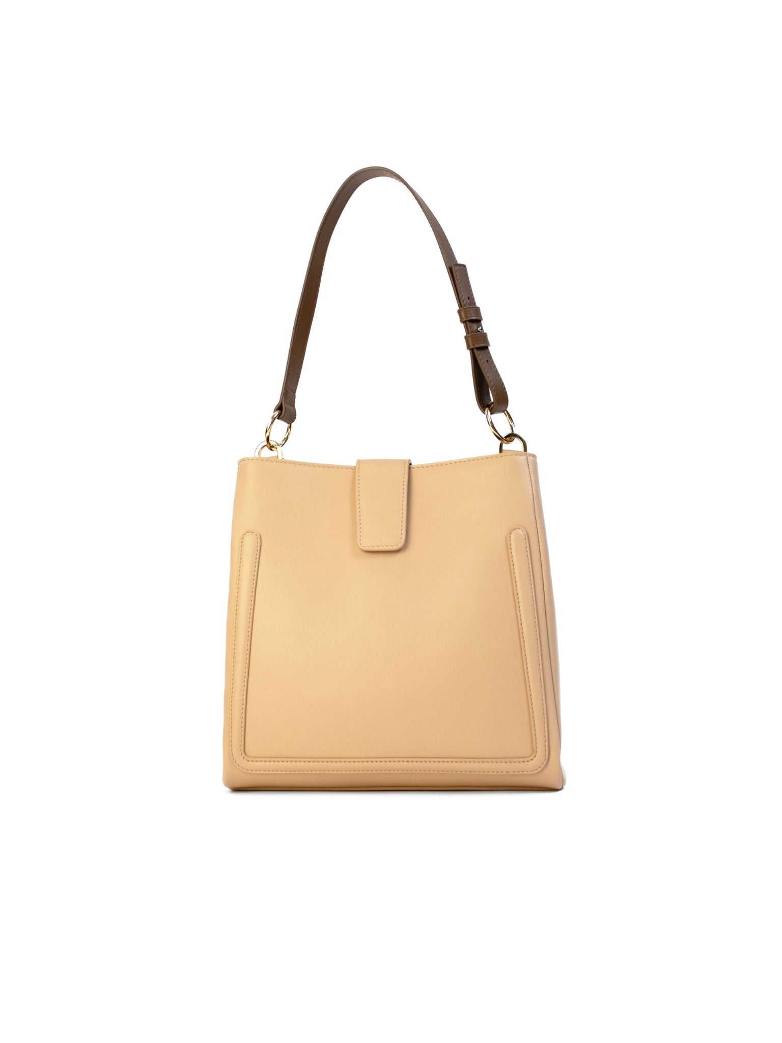 Ariel Bag – Premium Italian calfskin leather handbag. Made in Italy. Elegant, modern handbag with a contrasting shoulder strap, exclusive accessory, and sleek architectural design. Perfect for work, travel, and everyday sophistication.