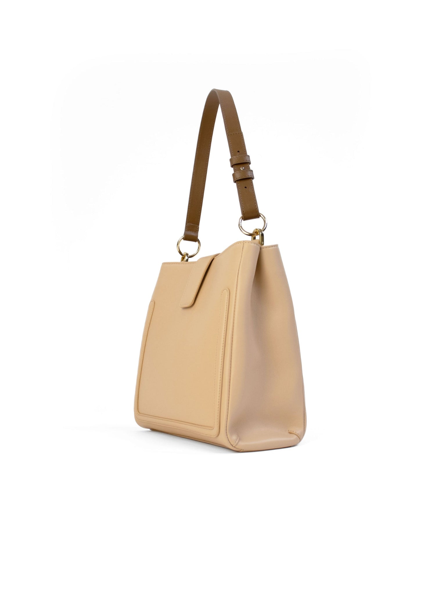 Ariel Bag – Premium Italian calfskin leather handbag. Made in Italy. Elegant, modern handbag with a contrasting shoulder strap, exclusive accessory, and sleek architectural design. Perfect for work, travel, and everyday sophistication.